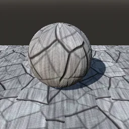Render of Furrowed tree bark
