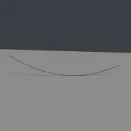 Render of Catenary cable between two points