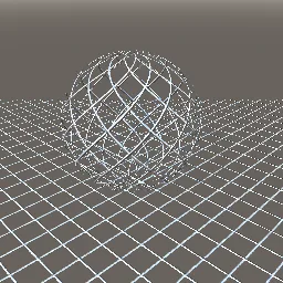 Render of Chain-link fence mesh