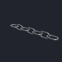 Render of Chain of interlocking oval links