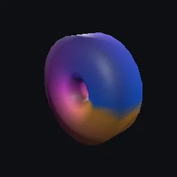 Render of Clifford torus in the 3-sphere