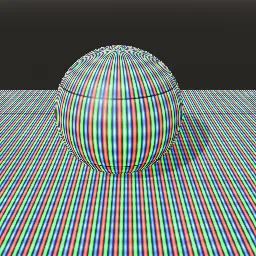 Render of CRT phosphor mask: aperture grille, delta dots and slots