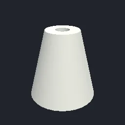 Render of Cylinder, cone, frustum and pipe