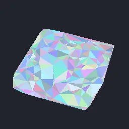 Render of 2D Delaunay triangulation by Bowyer-Watson