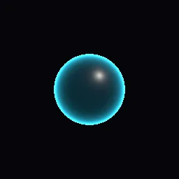 Render of Emissive Fresnel rim glow with pulse