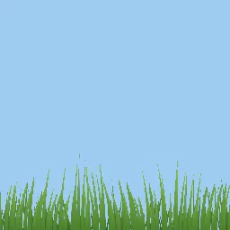 Render of Procedural 2D grass field with wind