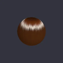 Render of Hair with Kajiya-Kay shifted highlights