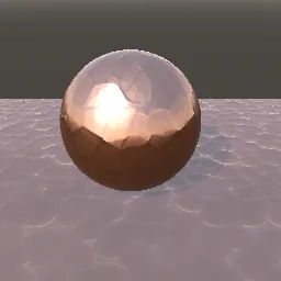 Render of Hand-hammered metal