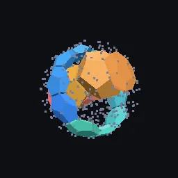 Render of 120-cell from its seven coordinate classes