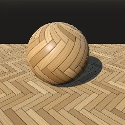 Render of Herringbone and chevron parquet floor