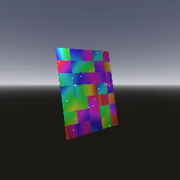 Render of Holographic trading card foil