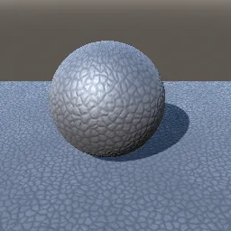 Render of Pebbled and suede leather