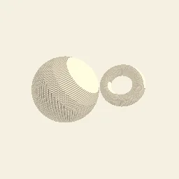 Render of Pen hatching driven by lighting