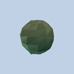 Render of Low-poly flat shading with per-facet colour