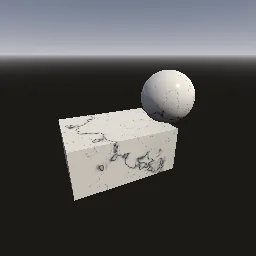 Render of Procedural marble with turbulent veins