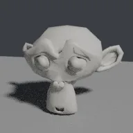 Render of Cavity dirt material with vertical streaks