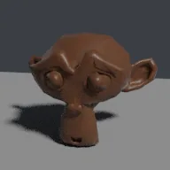 Render of Pebbled leather material with creases