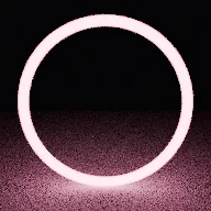 Render of Neon tube material with a glass sheath