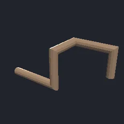Render of Mitered pipe along a polyline