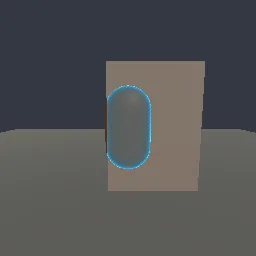 Render of X-ray silhouette where an object is hidden