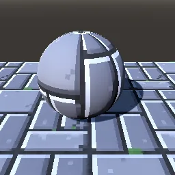 Render of Pixel-art dungeon floor of irregular stone slabs