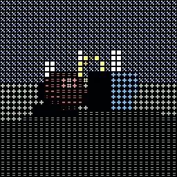 Render of ASCII text rendering of the screen