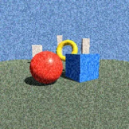 Render of Animated film grain with luminance response