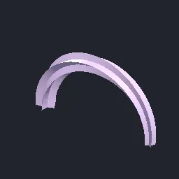 Render of Profile sweep with scale and twist