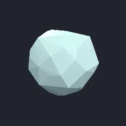 Render of 3D convex hull by quickhull