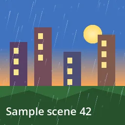 Render of Layered rain streaks overlay