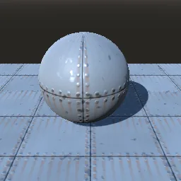 Render of Riveted metal plates