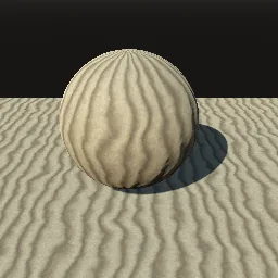 Render of Sand ripples and dunes