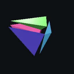 Render of 5-cell from the standard simplex of R5