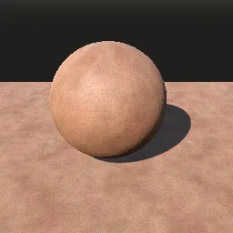 Render of Human skin pores and micro-relief