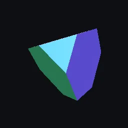 Render of Exact hyperplane slice sweep as glTF morph targets