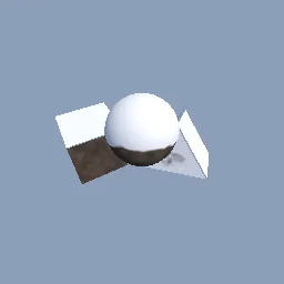 Render of Snow cover on upward-facing surfaces