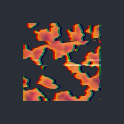 Render of Sprite glitch with RGB split and slice jumps