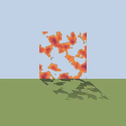 Render of Projected ground shadow for 2D sprites