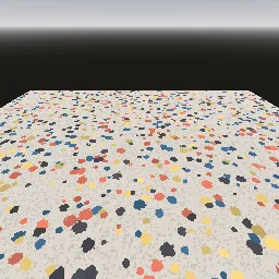 Render of Terrazzo with random coloured chips