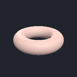 Render of Torus with wrapped texture coordinates