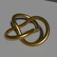 Render of Torus knot tube without a twist seam