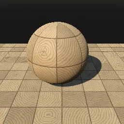 Render of End-grain wood blocks