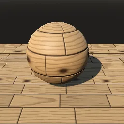 Render of Wood floor planks